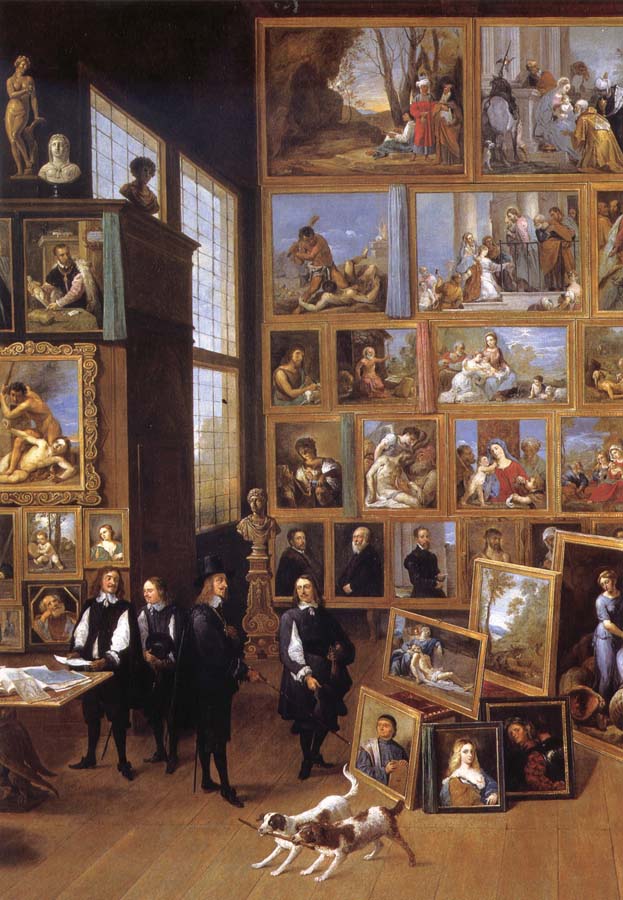 Archduke Leopold Wilhelim in his gallery in Brussels